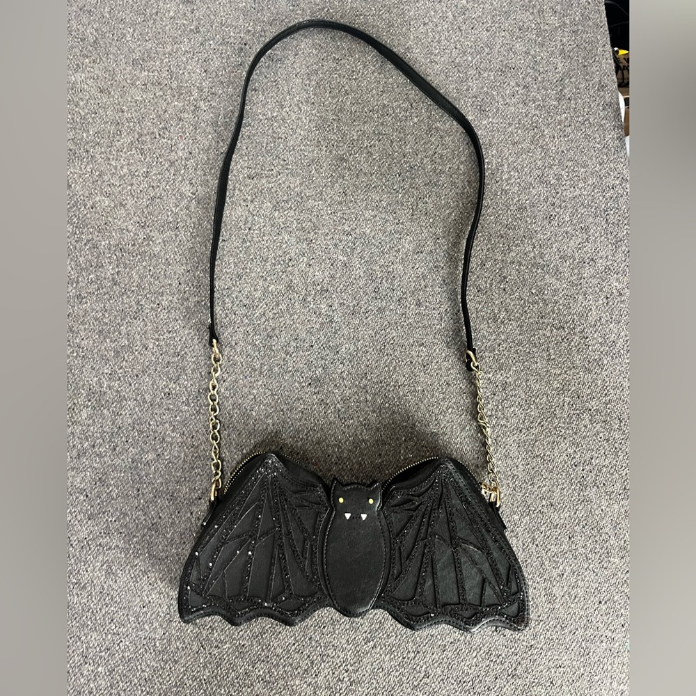 Betsey johnson bat glitter purse